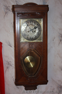 Часы настенные механические с боем Густав Бэккер в отличном состоянии - <ro>Изображение</ro><ru>Изображение</ru> #1, <ru>Объявление</ru> #783860