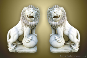 Продам мраморные статуи львов - <ro>Изображение</ro><ru>Изображение</ru> #1, <ru>Объявление</ru> #795813