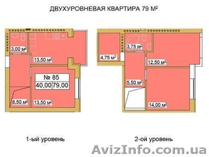Двухуровневые квартиры, 3, 4, 5 комн., новостройка, сдача в 2013 году - <ro>Изображение</ro><ru>Изображение</ru> #1, <ru>Объявление</ru> #787462