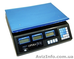 Продам электронные весы Opera на 40 кг. с калькулятором - <ro>Изображение</ro><ru>Изображение</ru> #1, <ru>Объявление</ru> #812696