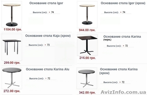 Основания для столов, подстолья металлические, опора для стола киев, опора Киев - <ro>Изображение</ro><ru>Изображение</ru> #6, <ru>Объявление</ru> #824789