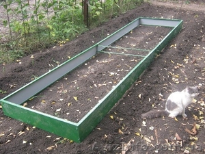 Грядки  из металла с полимерным покрытием 1x4m