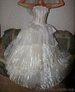 СРОЧНО продам шикарное свадебное платье б/у - <ro>Изображение</ro><ru>Изображение</ru> #3, <ru>Объявление</ru> #840495