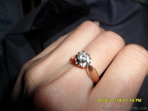 Продам недорого кольцо с бриллиантом - <ro>Изображение</ro><ru>Изображение</ru> #2, <ru>Объявление</ru> #844242