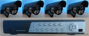 Комплект наружного видеонаблюдения на 4 камеры с мощной ИК подсветкой от VICO - <ro>Изображение</ro><ru>Изображение</ru> #1, <ru>Объявление</ru> #891088