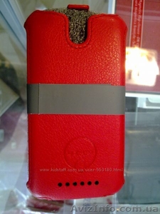 Чехол книга для HTC Desire SV Ozaki, кожа, белый, черный, красный цвета - <ro>Изображение</ro><ru>Изображение</ru> #1, <ru>Объявление</ru> #905926