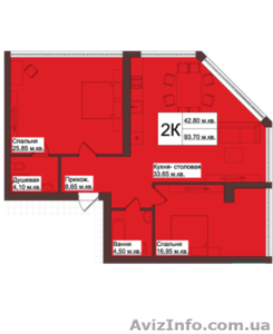 Продается 3 комнатная квартира, в новом кирпичном доме, просторная кухня - <ro>Изображение</ro><ru>Изображение</ru> #3, <ru>Объявление</ru> #897679