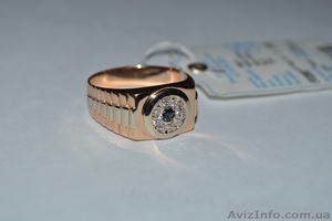 Продам мужской золотой перстень с бриллиантами - <ro>Изображение</ro><ru>Изображение</ru> #3, <ru>Объявление</ru> #906280