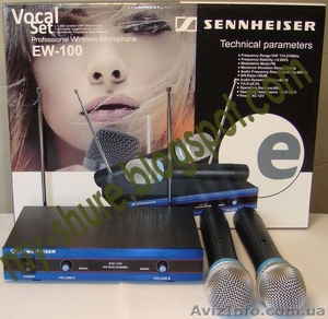 Продается радиосистема Sennheiser EW-100 с 2-мя  радиомикрофонами цена - 520грн - <ro>Изображение</ro><ru>Изображение</ru> #1, <ru>Объявление</ru> #939951