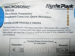 MICROSONIC SM120 -----> SM170 - ультразвуковой барьер. - <ro>Изображение</ro><ru>Изображение</ru> #6, <ru>Объявление</ru> #962425