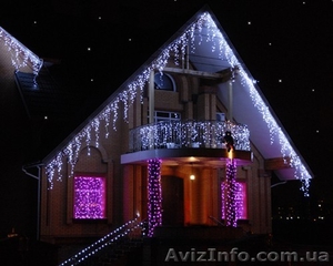 Украшение дома к Новому году,новогоднее освещение,праздничная иллюминация - <ro>Изображение</ro><ru>Изображение</ru> #2, <ru>Объявление</ru> #981067
