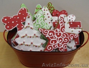 Пряники новогодние имбирные в подарок партнерам, коллегам, друзьям, детям