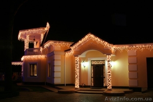Новогоднее оформление котеджей,новогоднее украшение для дачи,иллюминация домов - <ro>Изображение</ro><ru>Изображение</ru> #2, <ru>Объявление</ru> #981078