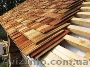 монтаж гонта колотого кровельного