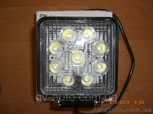 Светодиодные фары LED 1210-27W spot  - <ro>Изображение</ro><ru>Изображение</ru> #1, <ru>Объявление</ru> #1030207
