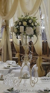 Аренда свадебных декораций , прокат подсвечников - <ro>Изображение</ro><ru>Изображение</ru> #1, <ru>Объявление</ru> #1026024