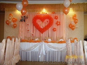 Свадебное оформление шарами, украсить зал, шарики на свадьбу - <ro>Изображение</ro><ru>Изображение</ru> #2, <ru>Объявление</ru> #1037946