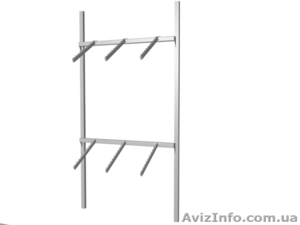 Стеллаж эконом для магазина одежды.