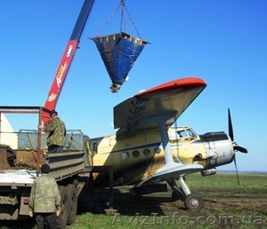 Услуги авиатехники - внесение удобрений и подкормка вертолетом