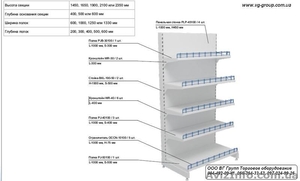 Стеллажи универсальные металлические торговые - <ro>Изображение</ro><ru>Изображение</ru> #3, <ru>Объявление</ru> #1062315