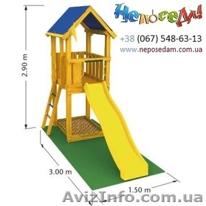 Детский игровой комплекс для улицы с горкой - <ro>Изображение</ro><ru>Изображение</ru> #1, <ru>Объявление</ru> #1063036