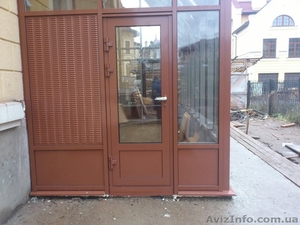 Алюминиевые  двери и окна. Двери в офис, магазин или кафе. - <ro>Изображение</ro><ru>Изображение</ru> #1, <ru>Объявление</ru> #1055282