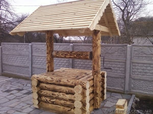 Садовая мебель,  колодцы,  беседки,  столы,  лавки