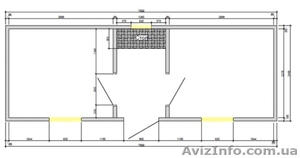 Бытовка модуль 7000 мм х 2450 мм х 2900 мм на лыжах +2 ком. с тамбуром  - <ro>Изображение</ro><ru>Изображение</ru> #3, <ru>Объявление</ru> #1109498