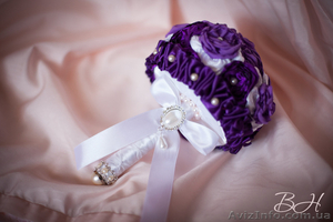 Свадебный брошь-букет из лент, ткани, брошей - <ro>Изображение</ro><ru>Изображение</ru> #4, <ru>Объявление</ru> #1098950
