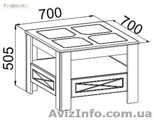 Стол журнальный Элизабет ЭМ-7 (Compass,Украина) - <ro>Изображение</ro><ru>Изображение</ru> #3, <ru>Объявление</ru> #1116934
