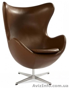 Дизайнерские кресла EGG коричневый, красный, черный, белый кожзам - <ro>Изображение</ro><ru>Изображение</ru> #2, <ru>Объявление</ru> #1129607