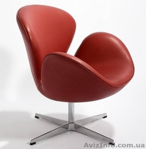 Кресла Swan черный, красный, белый кожзам для дома, кафе, баров - <ro>Изображение</ro><ru>Изображение</ru> #3, <ru>Объявление</ru> #1129611
