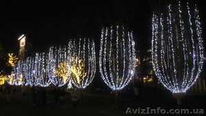 Новогодние шторы   2х3 метра ,  украшение деревьев гирляндами . - <ro>Изображение</ro><ru>Изображение</ru> #3, <ru>Объявление</ru> #1159705
