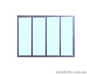 Холодильні двері з склопакетом для камер-вітрин. 