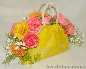 Букет-сумка из цветов - <ro>Изображение</ro><ru>Изображение</ru> #4, <ru>Объявление</ru> #1221748