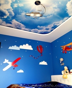 Фотопечать на натяжном потолке в детской комнате - <ro>Изображение</ro><ru>Изображение</ru> #1, <ru>Объявление</ru> #1224341