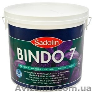 Sadolin Bindo 7 (Садолин Биндо 7) водоэмульсионная краска 10л. - <ro>Изображение</ro><ru>Изображение</ru> #1, <ru>Объявление</ru> #1241381