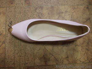 Нові жіночі туфлі рожевого кольору, шкіряні - <ro>Изображение</ro><ru>Изображение</ru> #1, <ru>Объявление</ru> #1259474