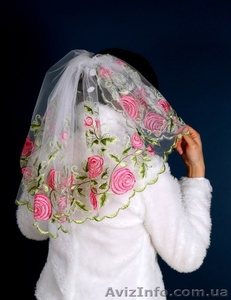 Свадебная фата, классическая, цветная, с кружевом или вышивкой - <ro>Изображение</ro><ru>Изображение</ru> #1, <ru>Объявление</ru> #1272901