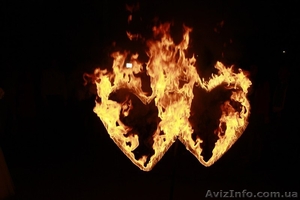 Фаер шоу Черкассы и обл , огненно-пиротехническое шоу ,  огненные сердца