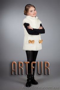 Детские жилеты и жакеты из эко-меха от ARTFUR