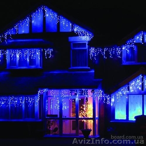 Гирлянда бахрома,новогодняя подсветка загородного дома - <ro>Изображение</ro><ru>Изображение</ru> #4, <ru>Объявление</ru> #1315723