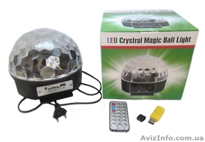 Светодиодный дискошар Crystal magic ball - <ro>Изображение</ro><ru>Изображение</ru> #1, <ru>Объявление</ru> #1308888