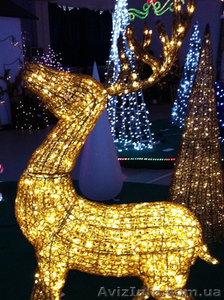 новогодний подарок,Новогодний олень 140 см золотистый - <ro>Изображение</ro><ru>Изображение</ru> #2, <ru>Объявление</ru> #1317500
