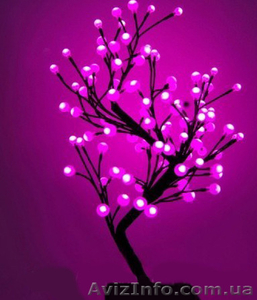 Светодиодное дерево Снежок, 60 см розовый.Новогодний подарок  - <ro>Изображение</ro><ru>Изображение</ru> #1, <ru>Объявление</ru> #1314273