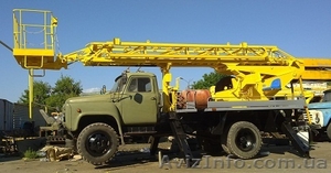 Автогидроподъемник АП-18-09 на шасси ГАЗ-53 после полного капремонта . 