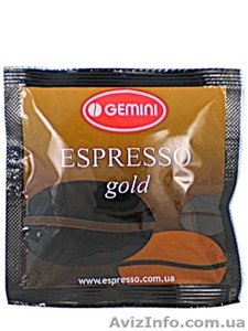Кофе в чалдах Gemini Espresso Gold 150 шт опт - <ro>Изображение</ro><ru>Изображение</ru> #1, <ru>Объявление</ru> #1353808