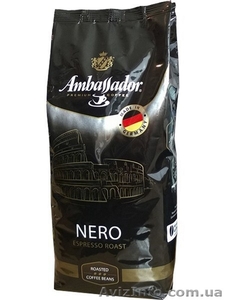 Кофе в зернах Ambassador Nero (Германия) 1 кг опт - <ro>Изображение</ro><ru>Изображение</ru> #1, <ru>Объявление</ru> #1353732