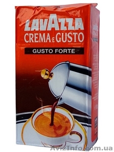 Молотый кофе Lavazza Crema e Gusto Gusto Forte 250 гр опт - <ro>Изображение</ro><ru>Изображение</ru> #1, <ru>Объявление</ru> #1353797