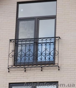 Балконы и балконные ограждения из черного металла, с коваными элемента - <ro>Изображение</ro><ru>Изображение</ru> #6, <ru>Объявление</ru> #529936